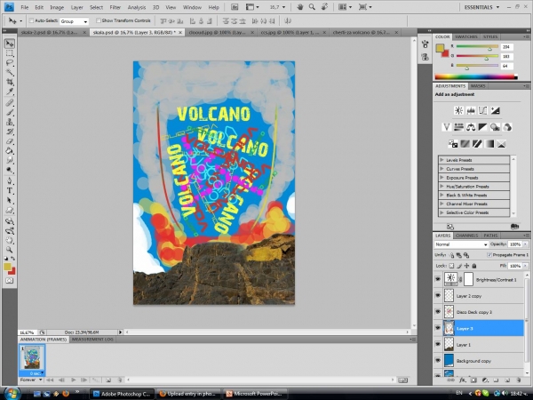 Creation of Volcano: Step 4